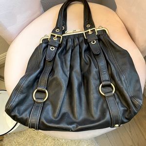 classic rich brown MIU MIU shoulder / hand bag in perfect vintage condition
